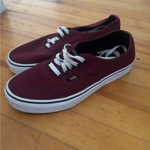 Vans Men's Deep Red Sneakers